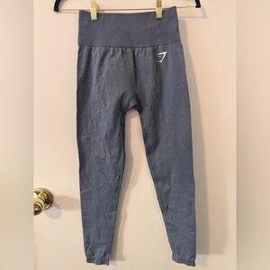 Gymshark Vital Seamless Leggings Marled Light Blue Size Medium Activewear